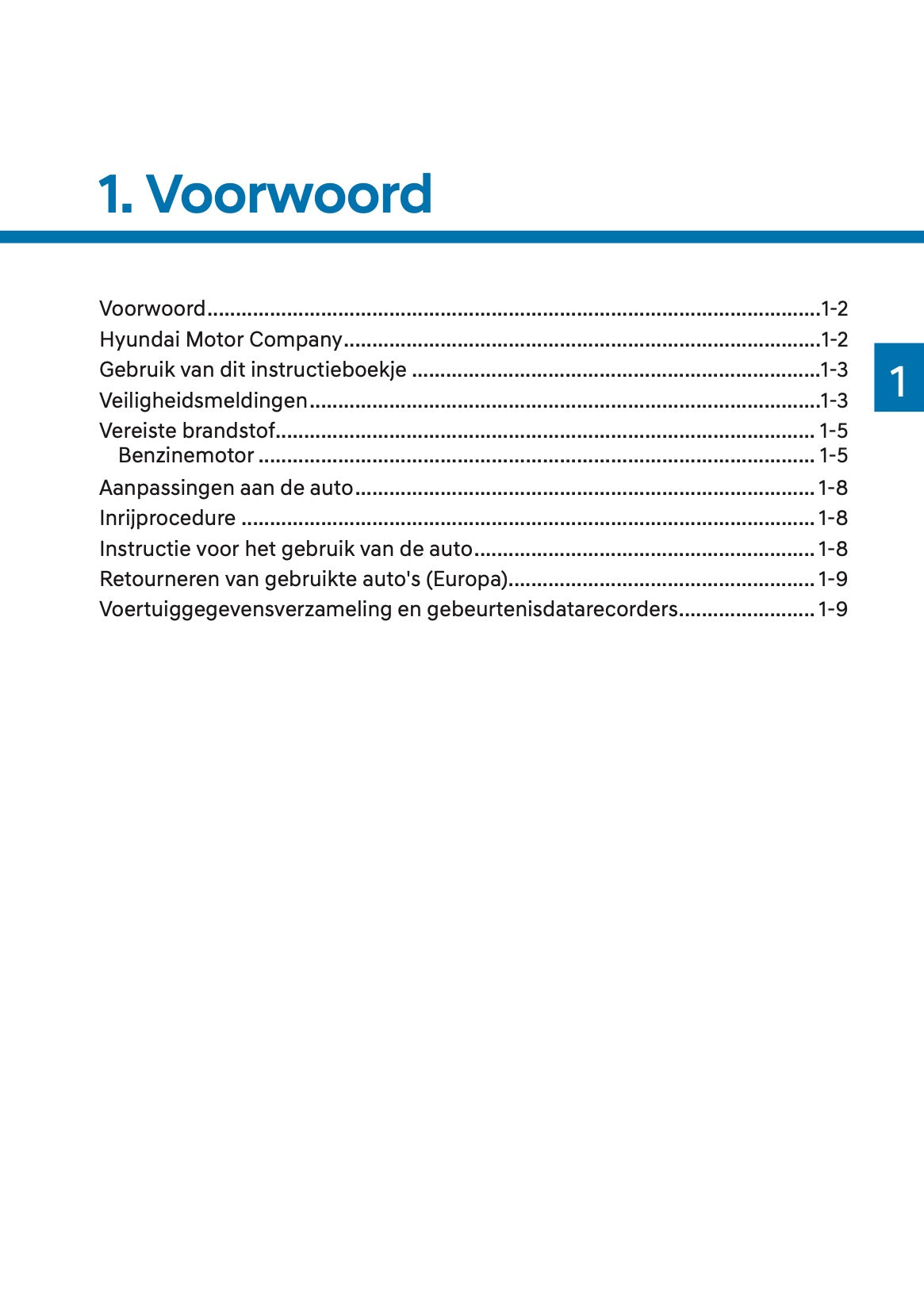 2025 Hyundai i10 Owner's Manual | Dutch