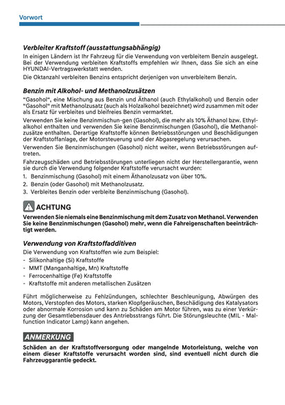 2025 Hyundai i20/Bayon Bedienungsanleitung | Deutsch