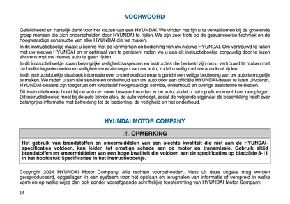 2024-2025 Hyundai i30 Owner's Manual | Dutch