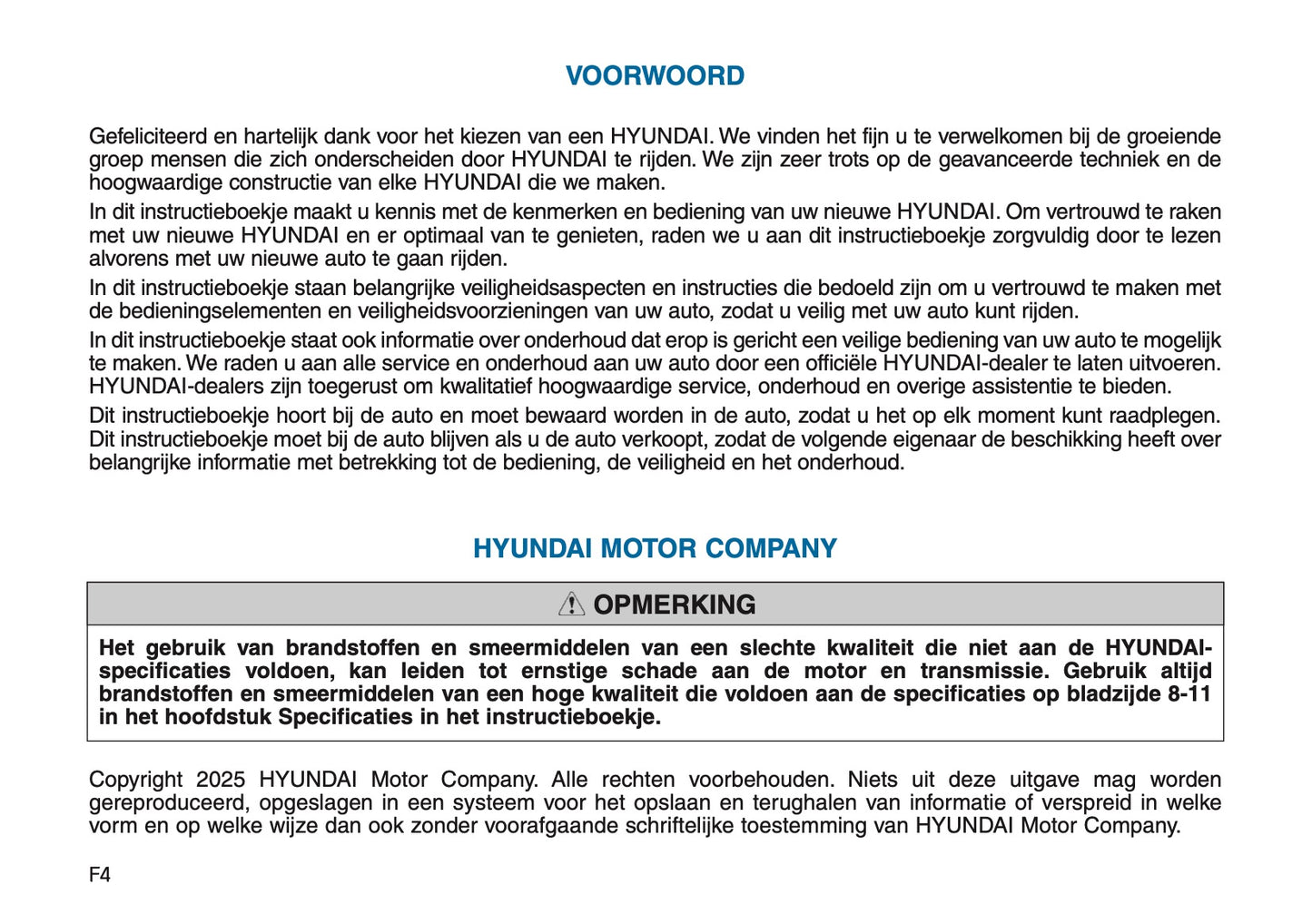 2026 Hyundai i30 Owner's Manual | Dutch