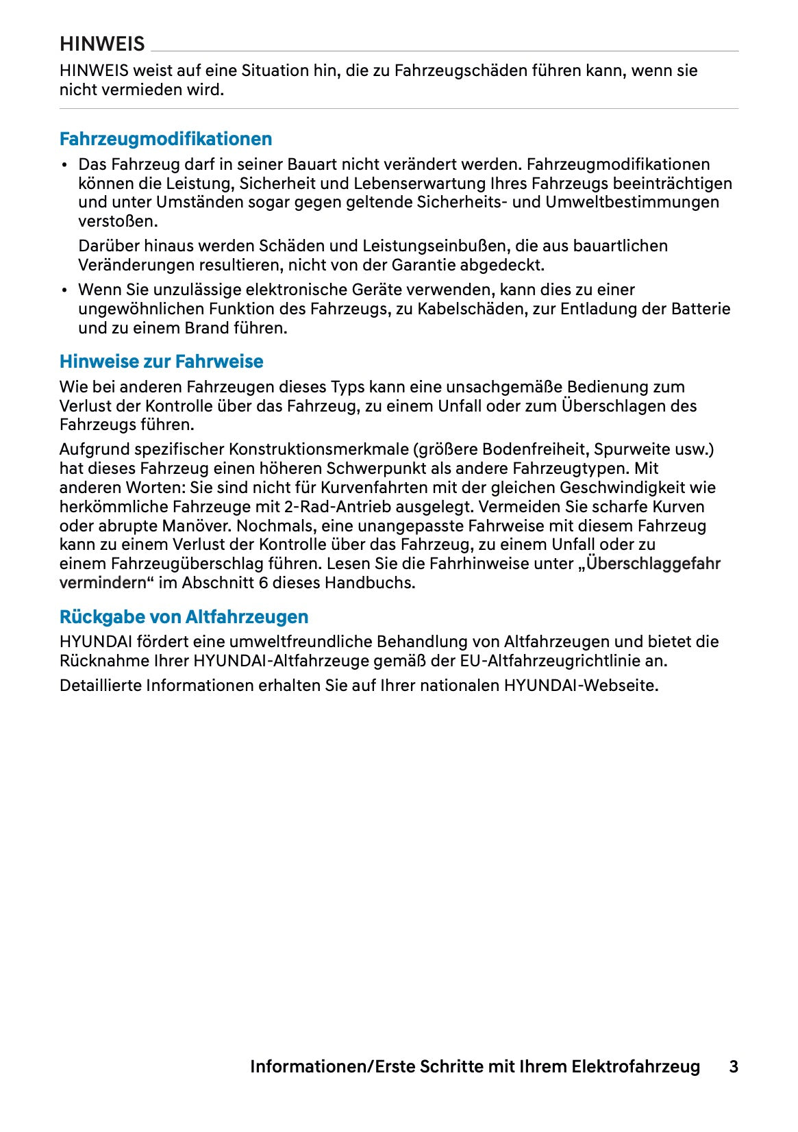 2026 Hyundai Inster Bedienungsanleitung | Deutsch