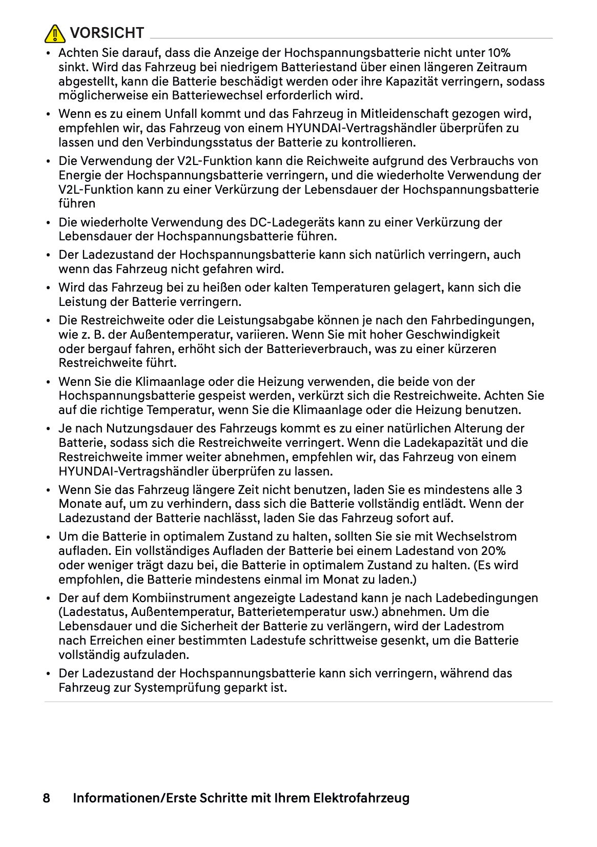 2026 Hyundai Inster Bedienungsanleitung | Deutsch