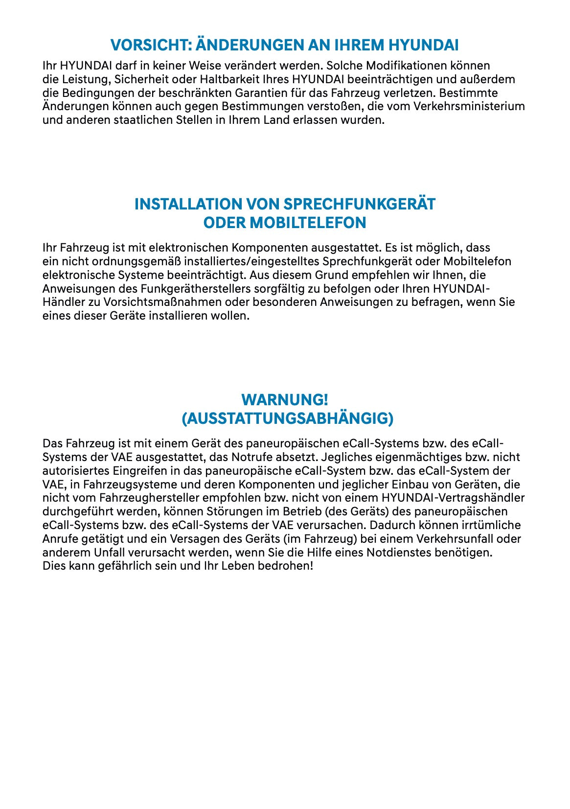 2026 Hyundai Inster Bedienungsanleitung | Deutsch