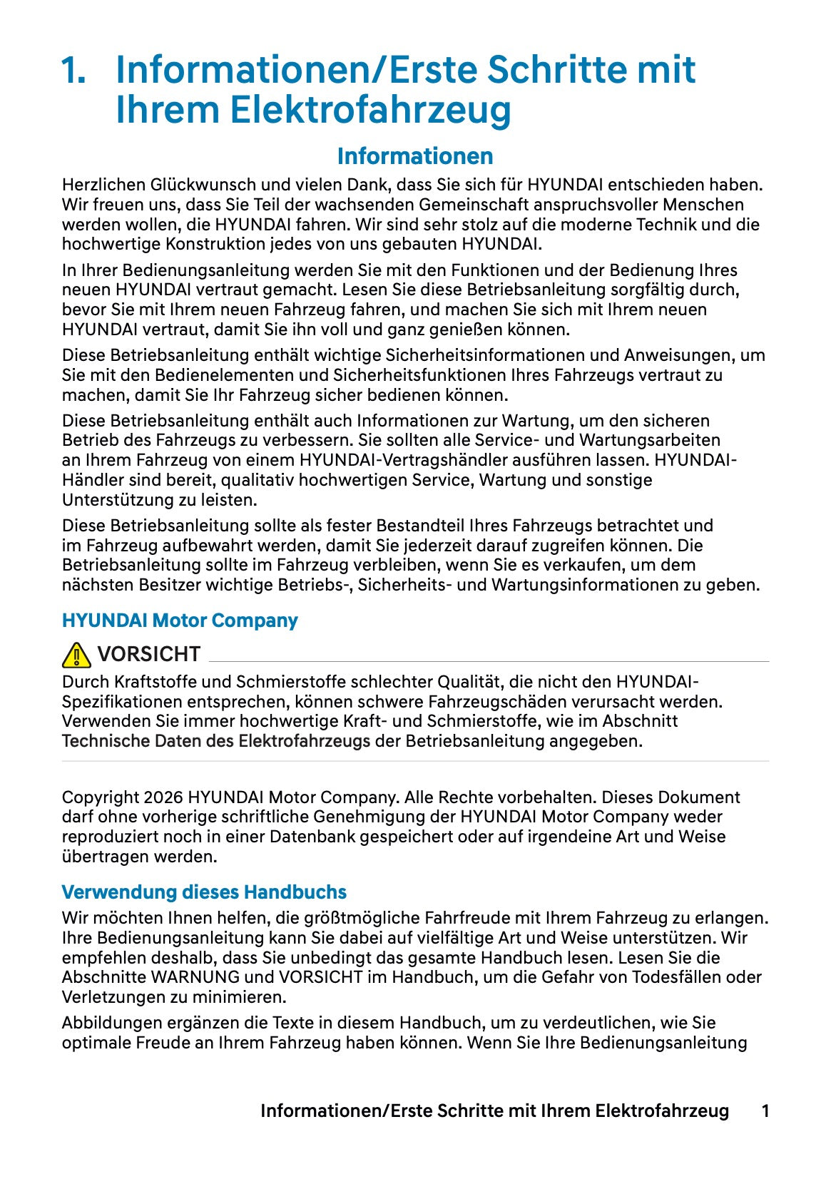 2027 Hyundai Inster Bedienungsanleitung | Deutsch