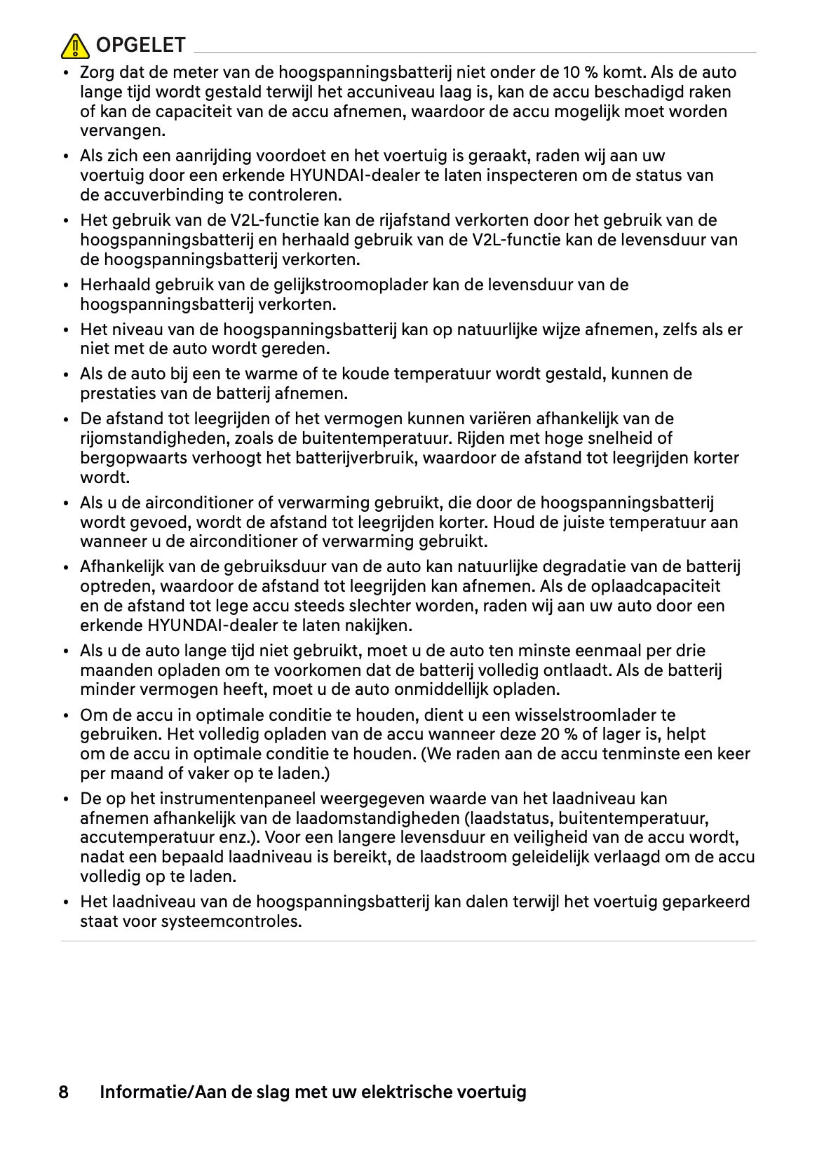 2027 Hyundai Inster Owner's Manual | Dutch