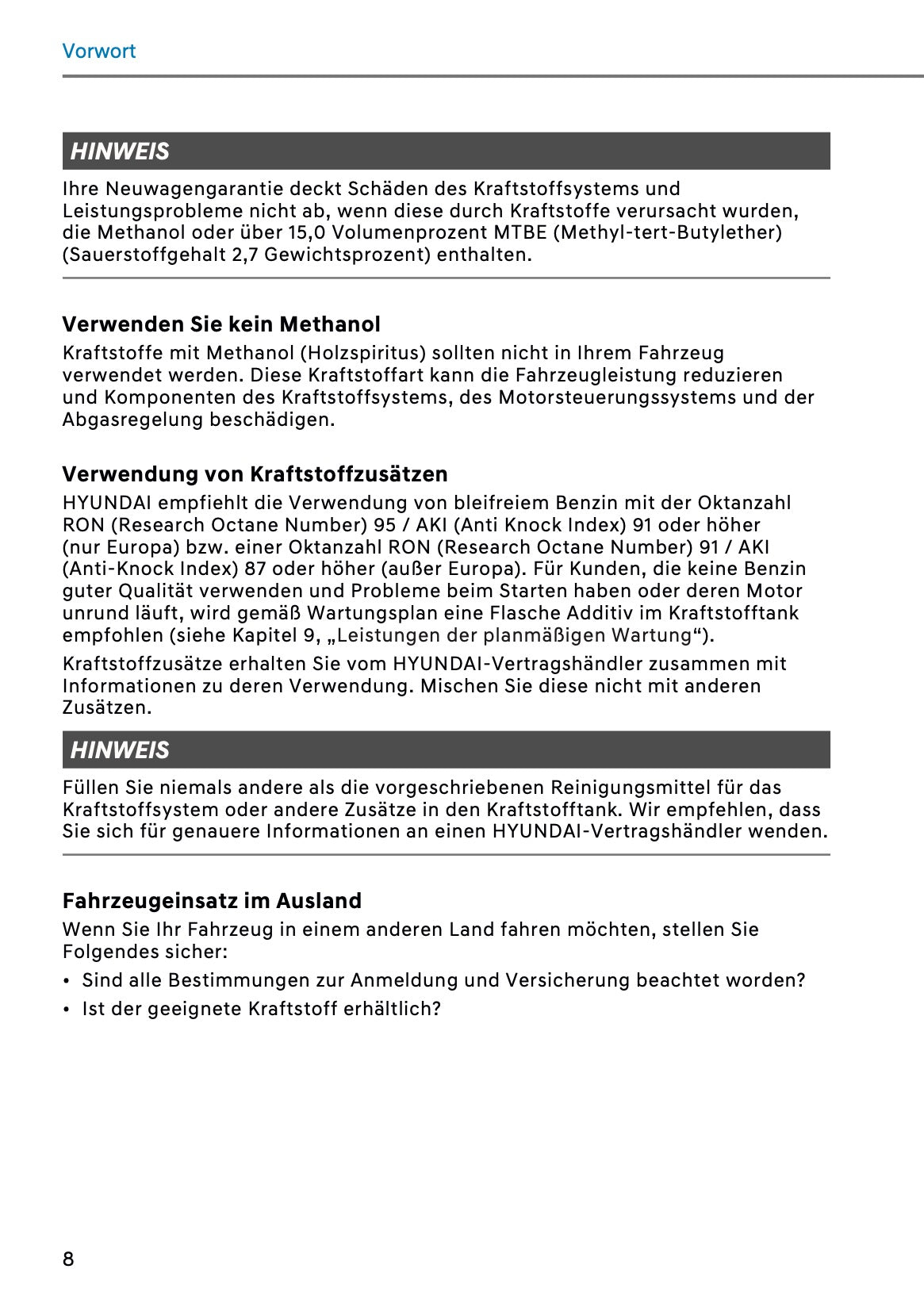 2026 Hyundai Kona Bedienungsanleitung | Deutsch