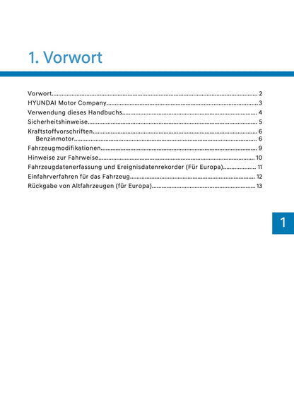 2026 Hyundai Kona Bedienungsanleitung | Deutsch