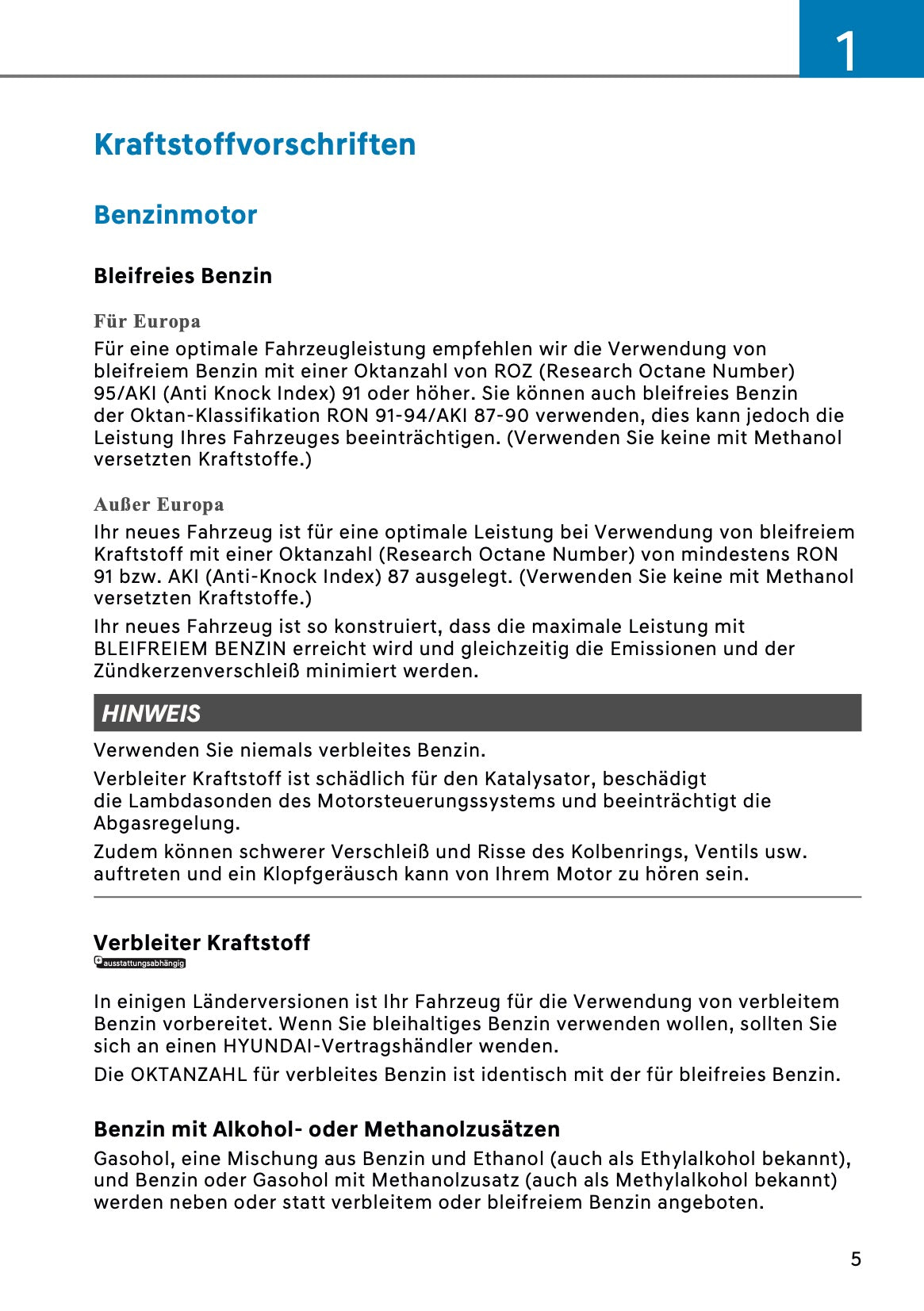 2026 Hyundai Kona Hybrid Bedienungsanleitung | Deutsch