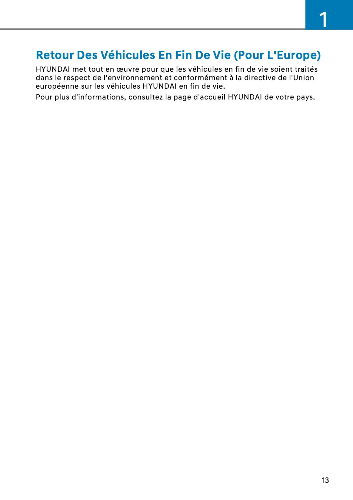 2026 Hyundai Kona Hybrid Owner's Manual | French