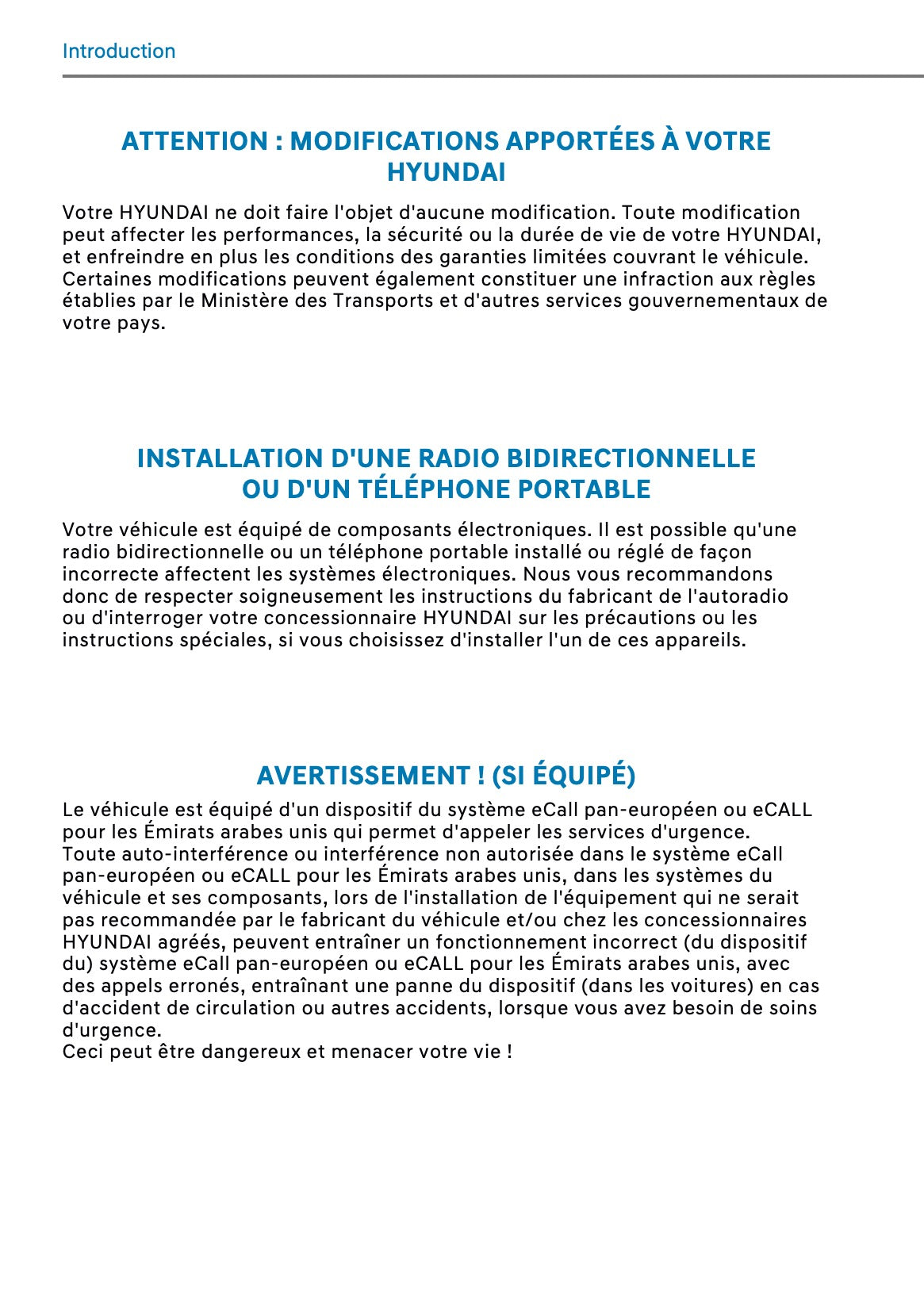 2026 Hyundai Kona Hybrid Owner's Manual | French