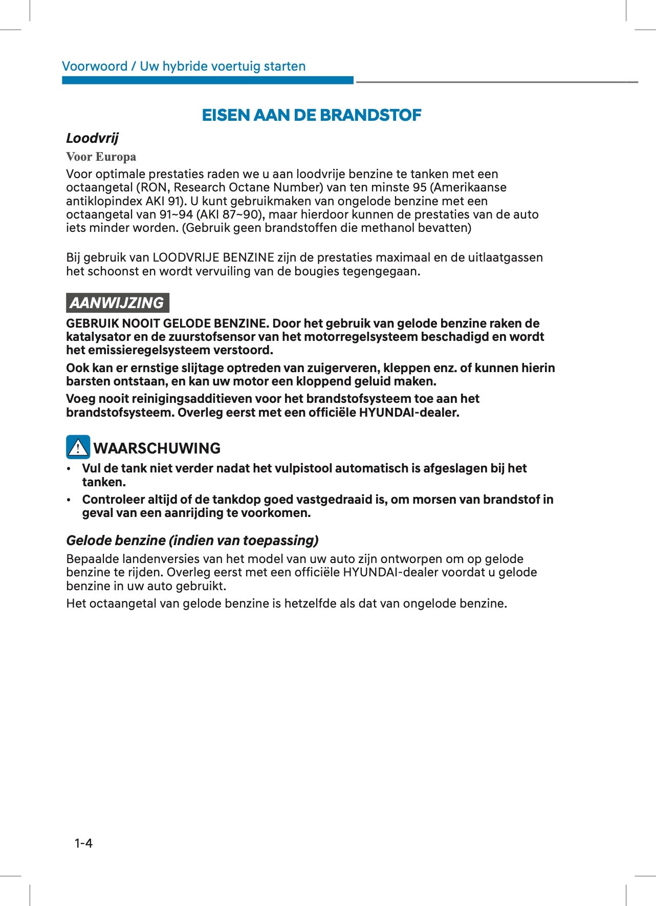 2022 Hyundai Kona Hybrid Owner's Manual | Dutch