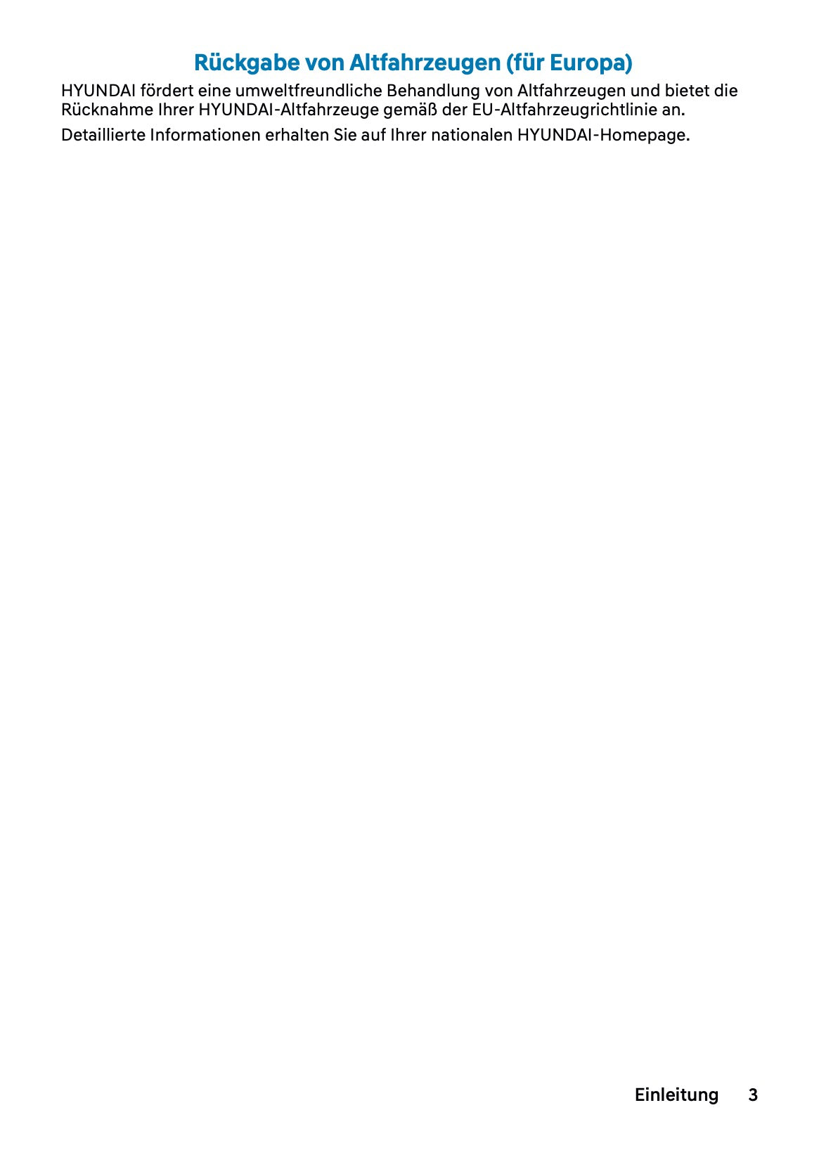 2026 Hyundai Nexo Owner's Manual | German