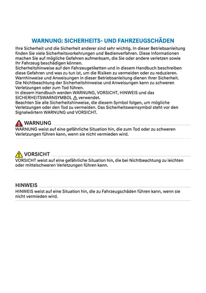 2026 Hyundai Nexo Owner's Manual | German