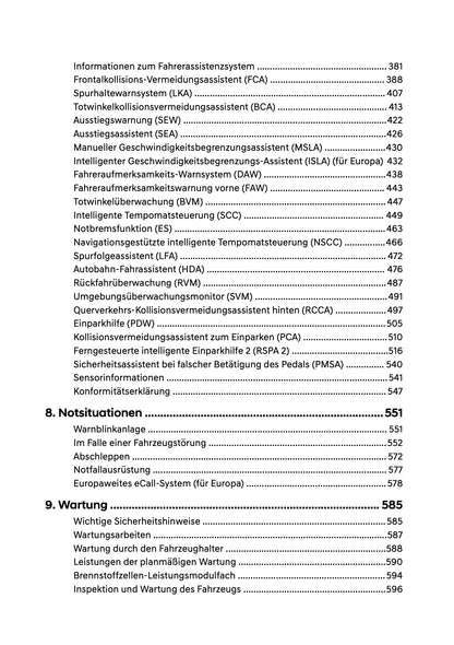 2026 Hyundai Nexo Owner's Manual | German