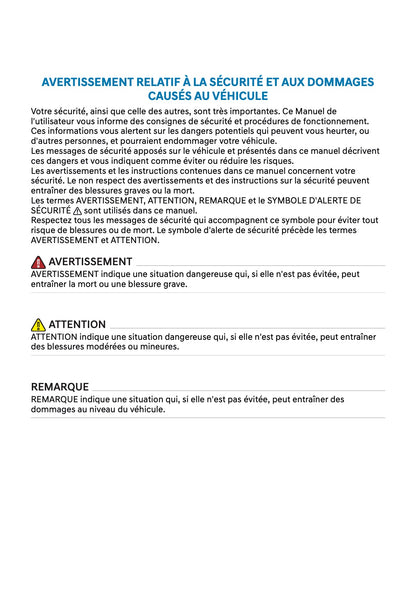 2026 Hyundai Nexo Owner's Manual | French