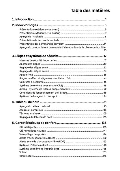 2026 Hyundai Nexo Owner's Manual | French