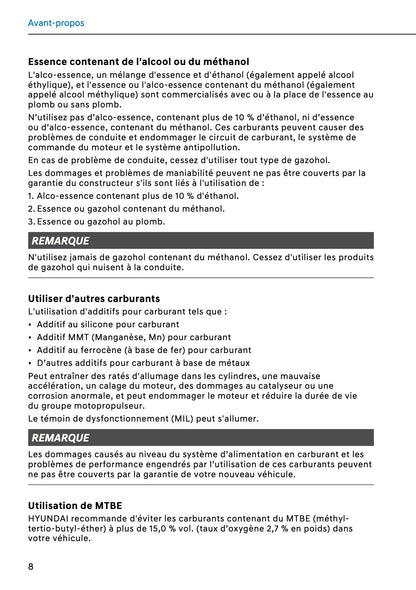 2026 Hyundai Santa Fe Owner's Manual | French
