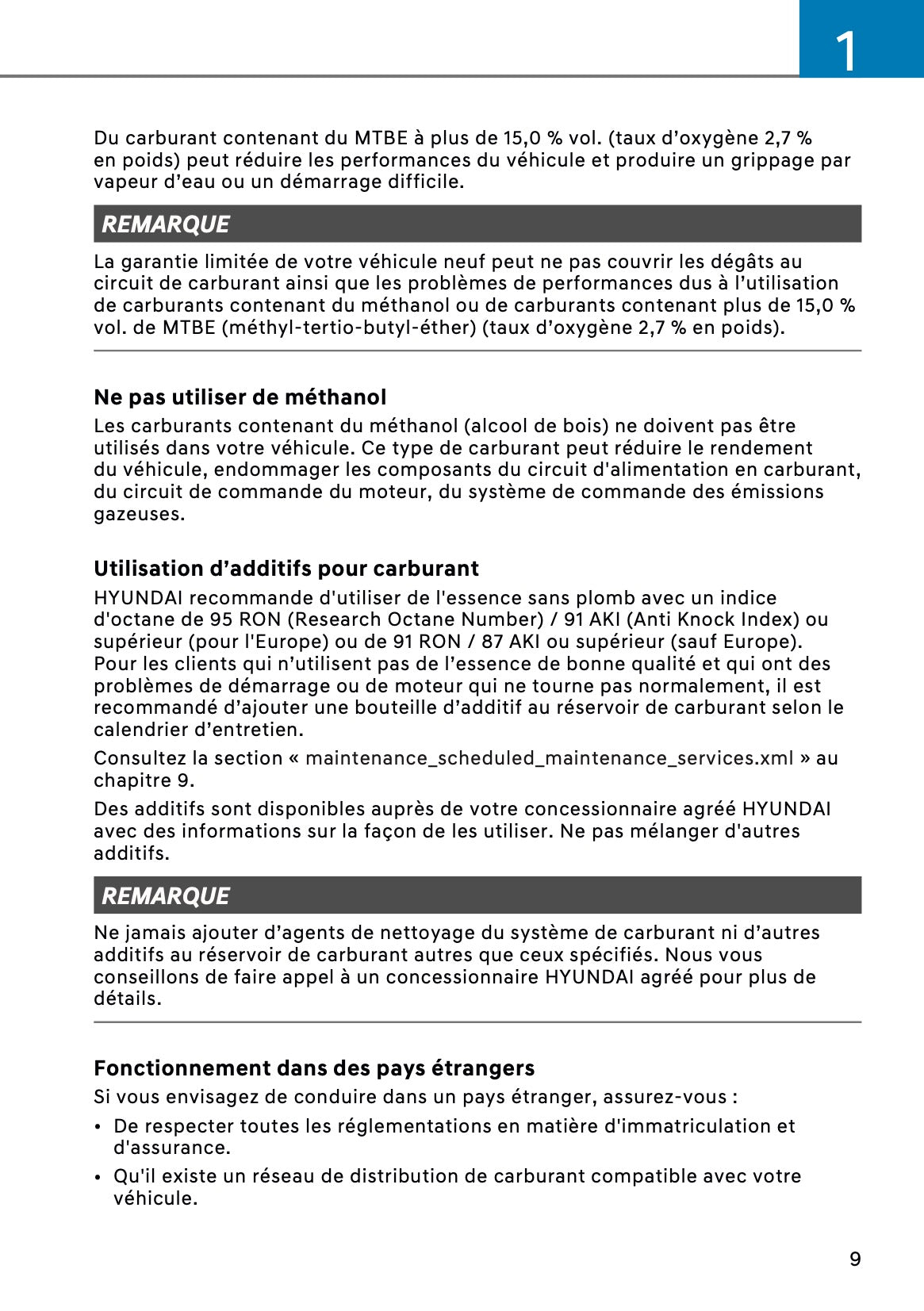 2026 Hyundai Santa Fe Owner's Manual | French