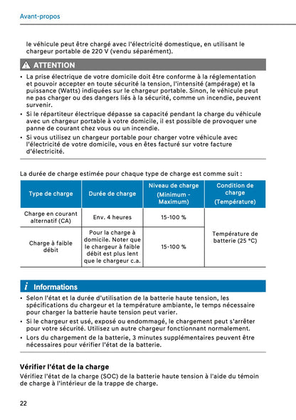 2026 Hyundai Santa Fe Owner's Manual | French
