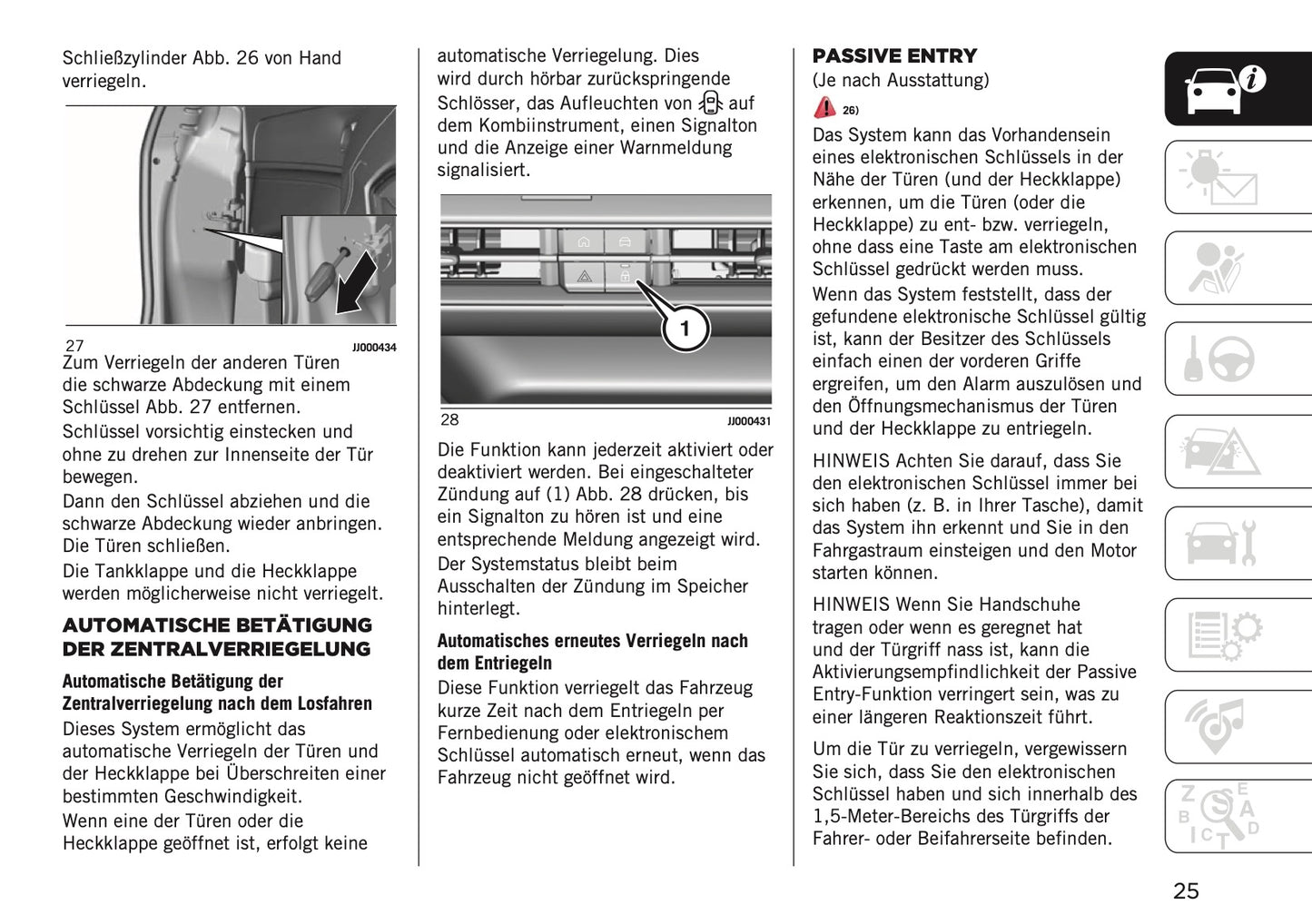 2023-2024 Jeep Avenger Bedienungsanleitung | Deutsch