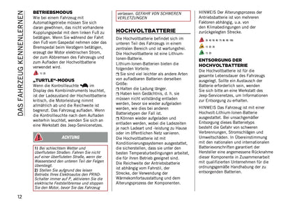 2025-2026 Jeep Avenger Bedienungsanleitung | Deutsch