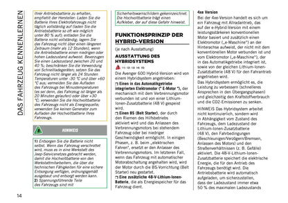 2025-2026 Jeep Avenger Bedienungsanleitung | Deutsch