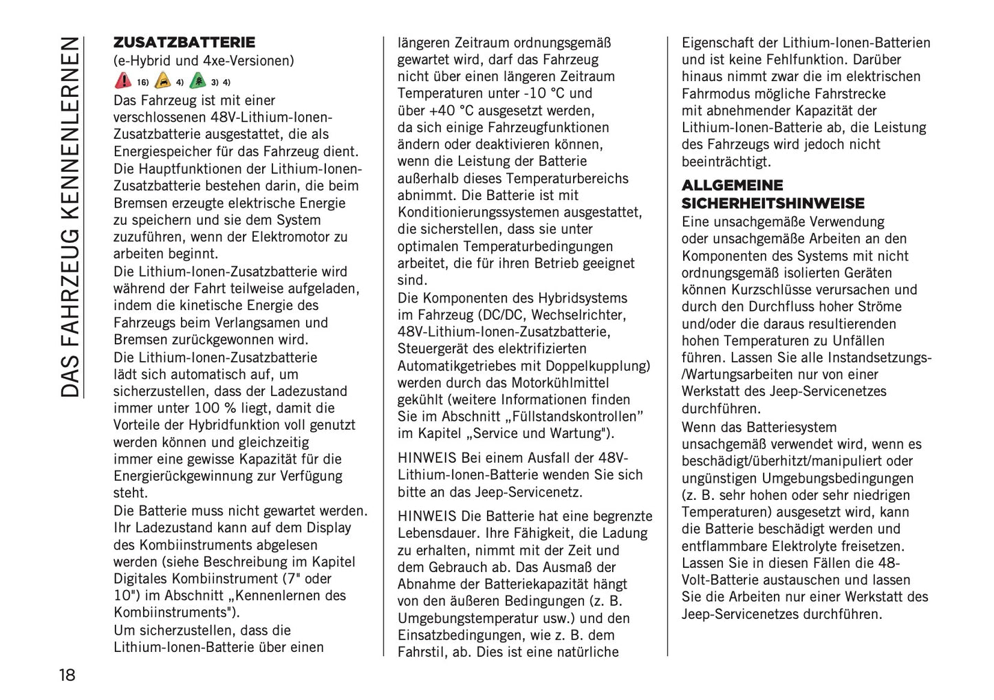 2025-2026 Jeep Avenger Bedienungsanleitung | Deutsch