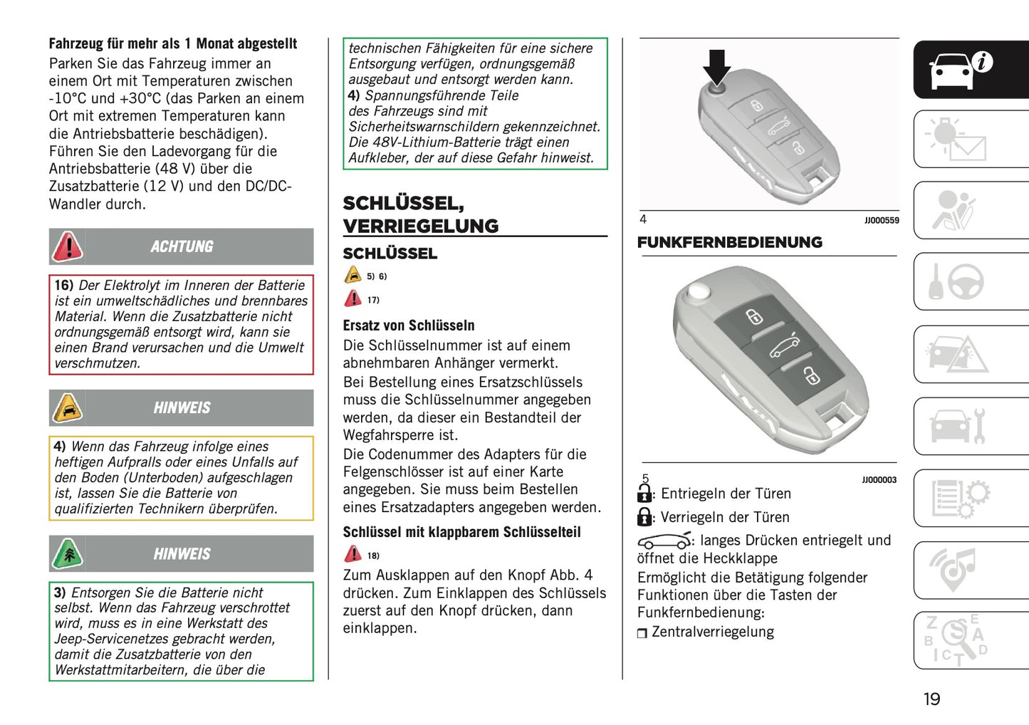 2025-2026 Jeep Avenger Bedienungsanleitung | Deutsch