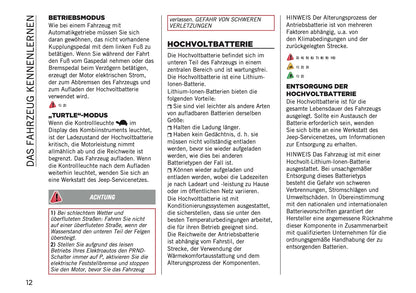 2026 Jeep Avenger Bedienungsanleitung | Deutsch