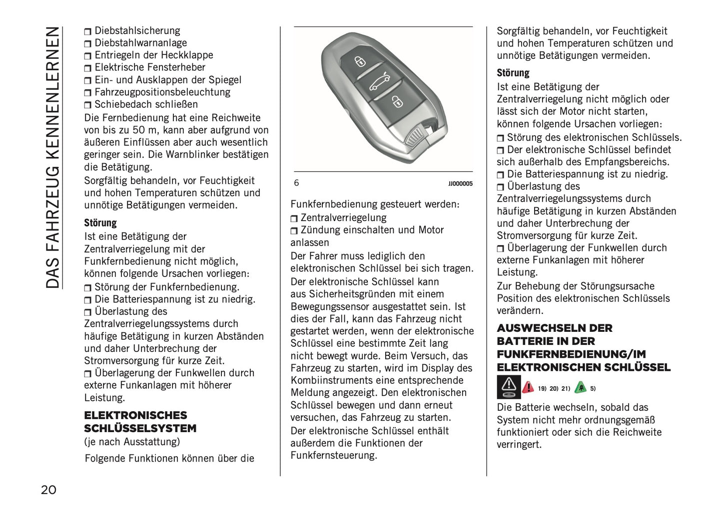 2026 Jeep Avenger Bedienungsanleitung | Deutsch