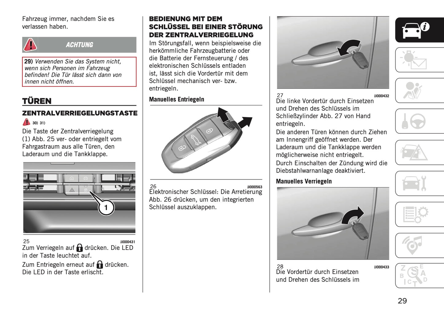 2026 Jeep Avenger Bedienungsanleitung | Deutsch