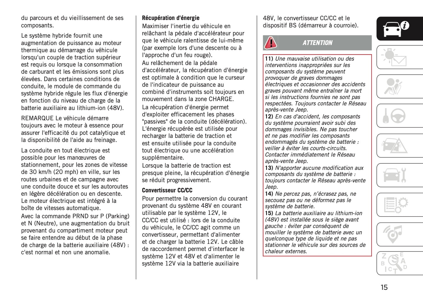 2026 Jeep Avenger Owner's Manual | French