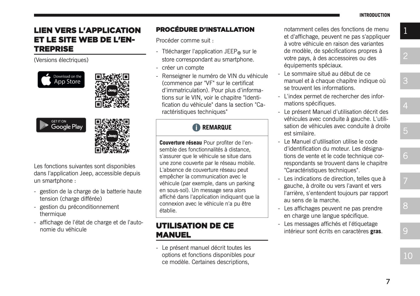 2026 Jeep Avenger Owner's Manual | French
