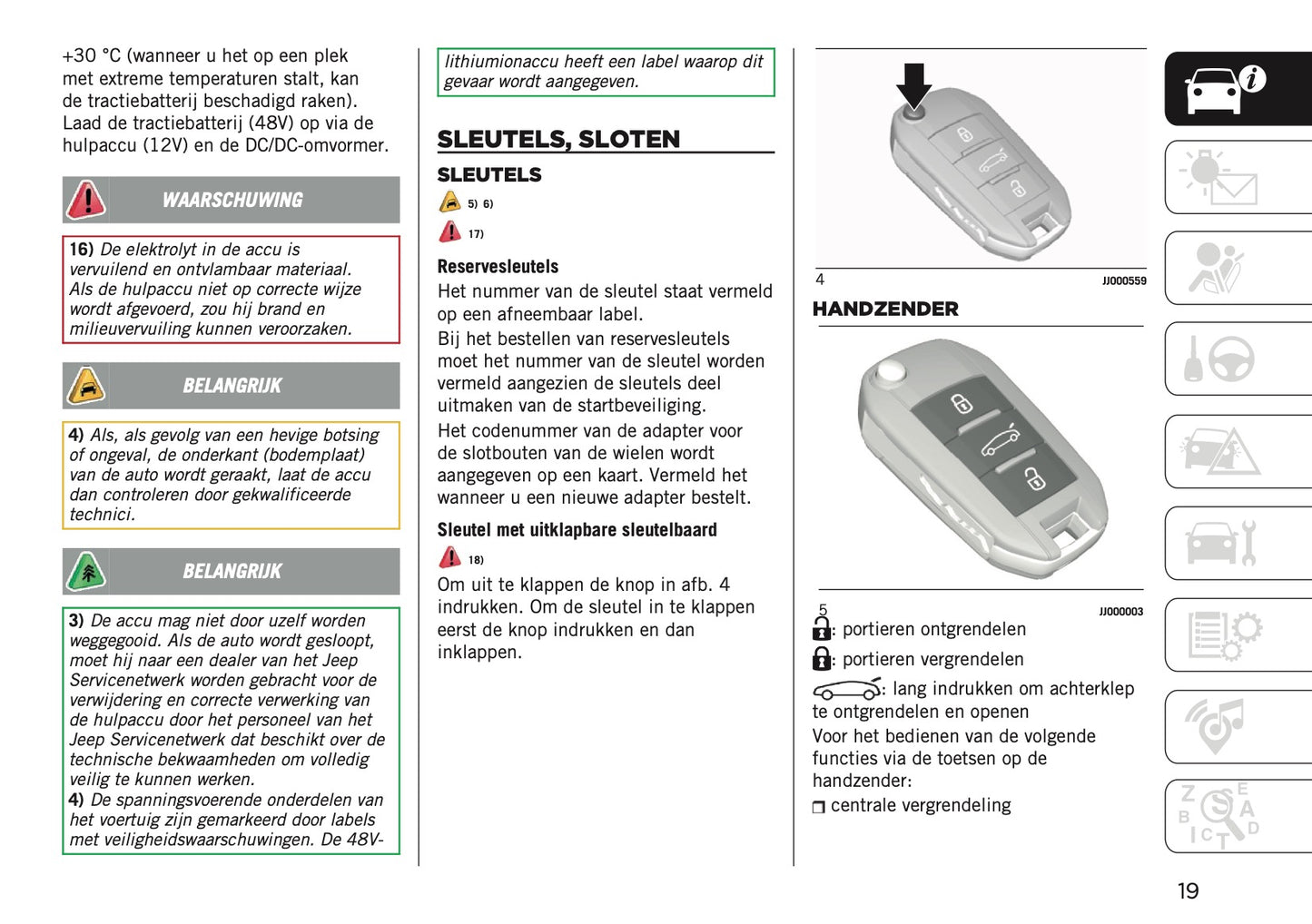 2025 Jeep Avenger Owner's Manual | Dutch