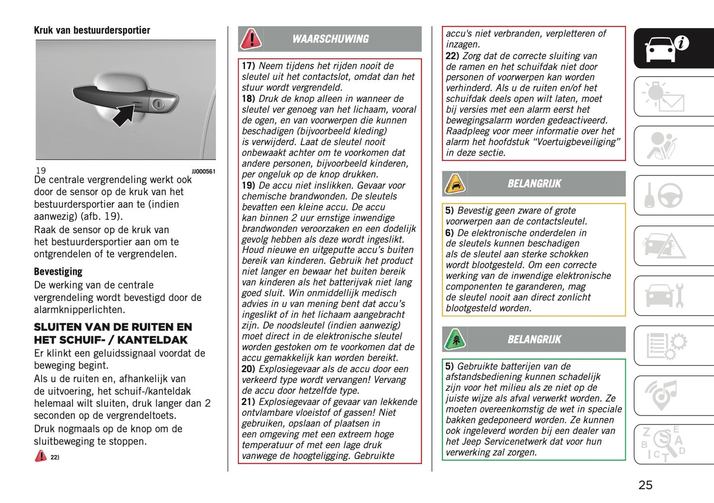 2025 Jeep Avenger Owner's Manual | Dutch
