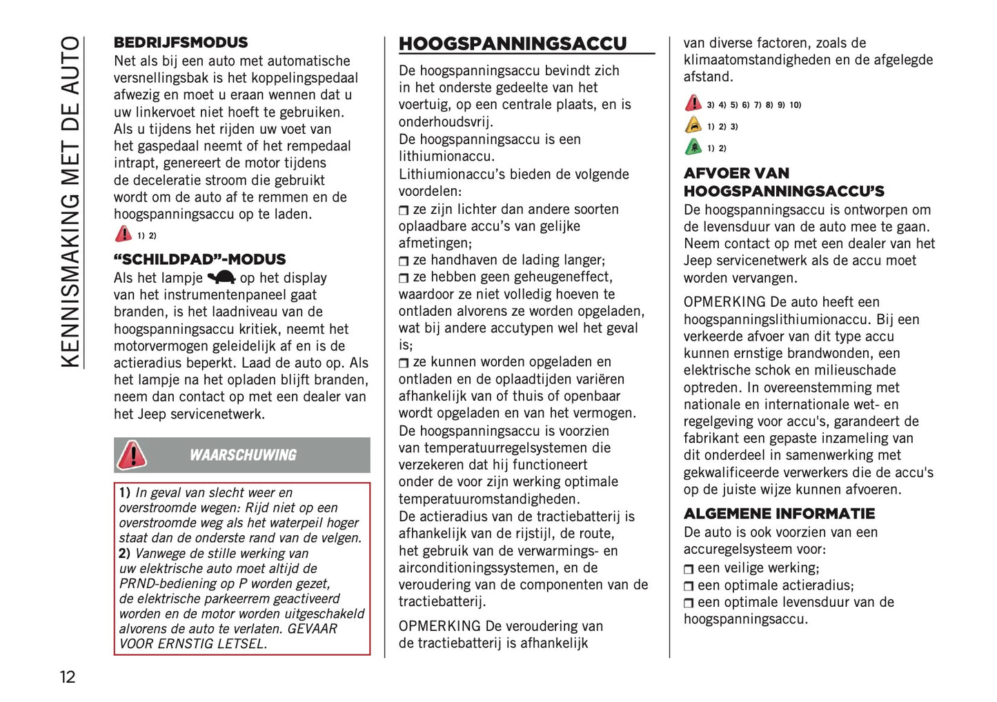 2025-2026 Jeep Avenger Owner's Manual | Dutch