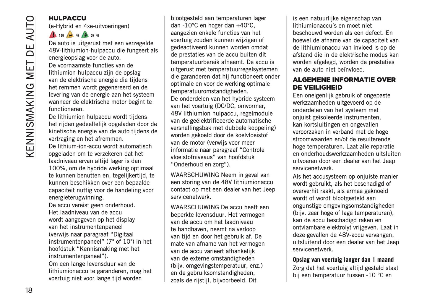 2025-2026 Jeep Avenger Owner's Manual | Dutch