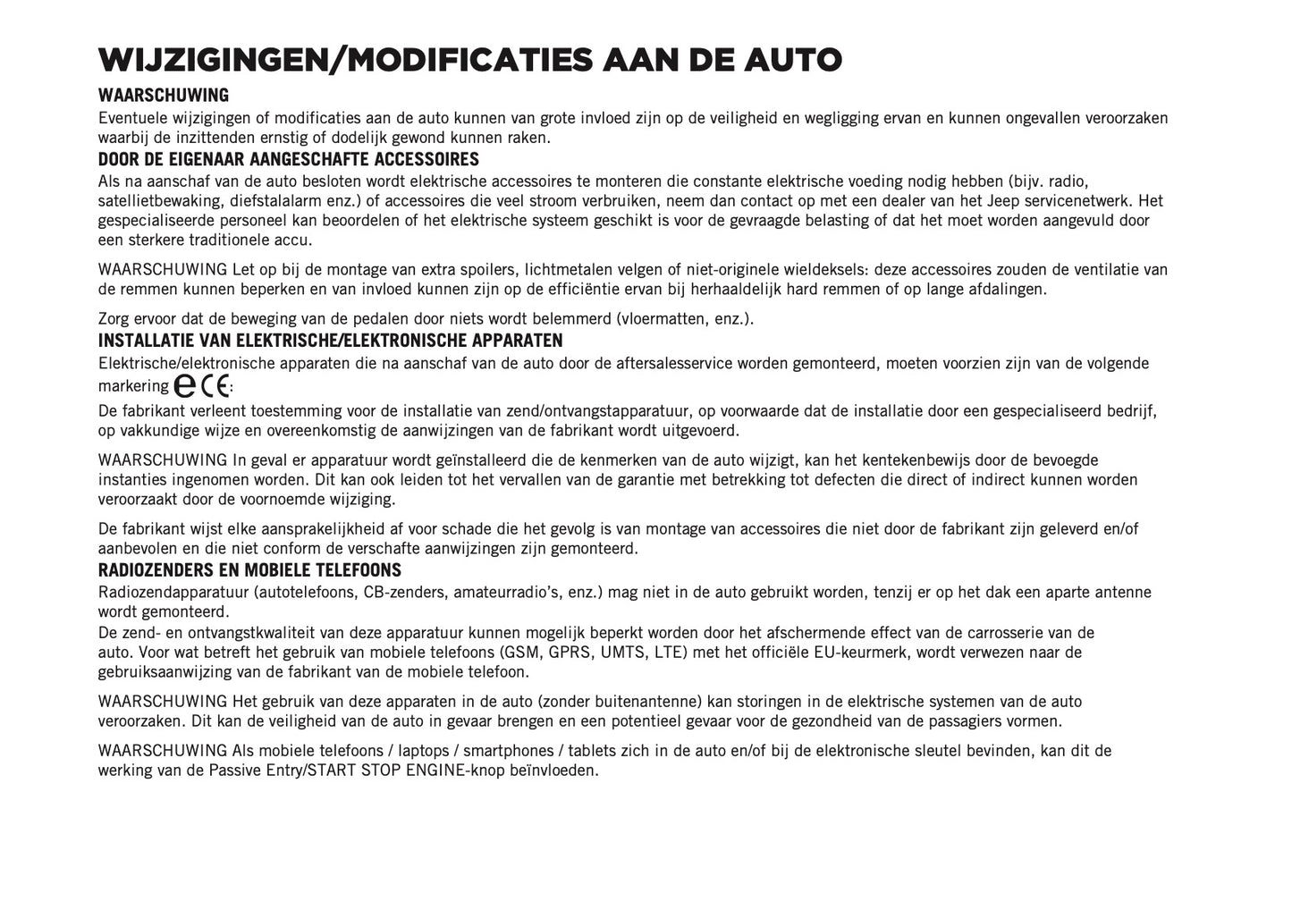 2025-2026 Jeep Avenger Owner's Manual | Dutch
