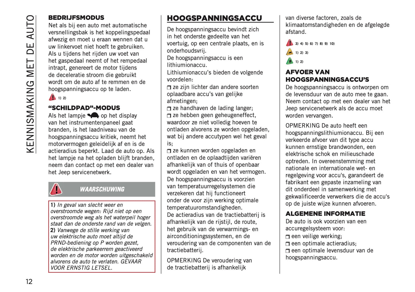 2026 Jeep Avenger Owner's Manual | Dutch