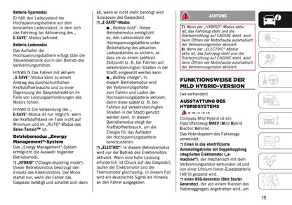2024-2025 Jeep Compass Owner's Manual | German