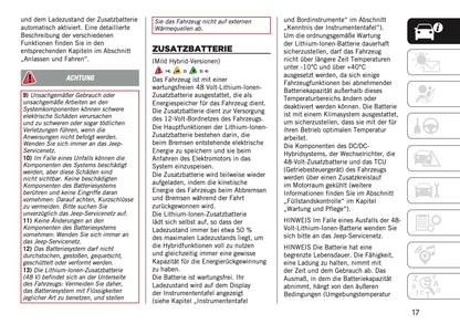 2024-2025 Jeep Compass Owner's Manual | German