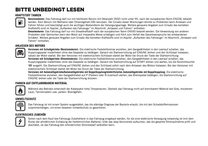 2024-2025 Jeep Compass Owner's Manual | German