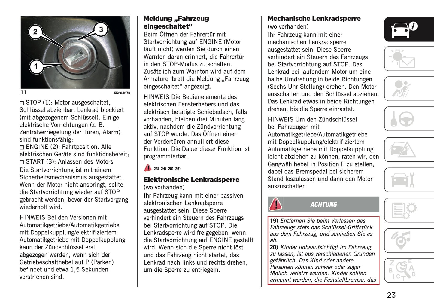 2024-2025 Jeep Compass Owner's Manual | German