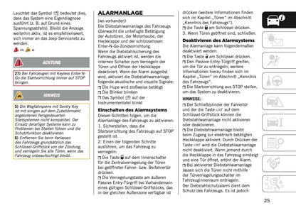 2024-2025 Jeep Compass Owner's Manual | German