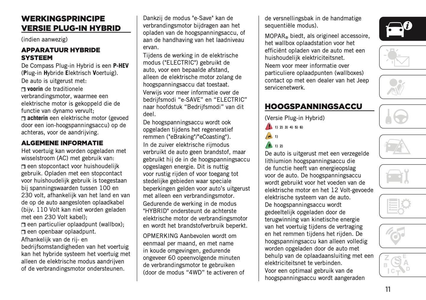 2024-2025 Jeep Compass Owner's Manual | Dutch