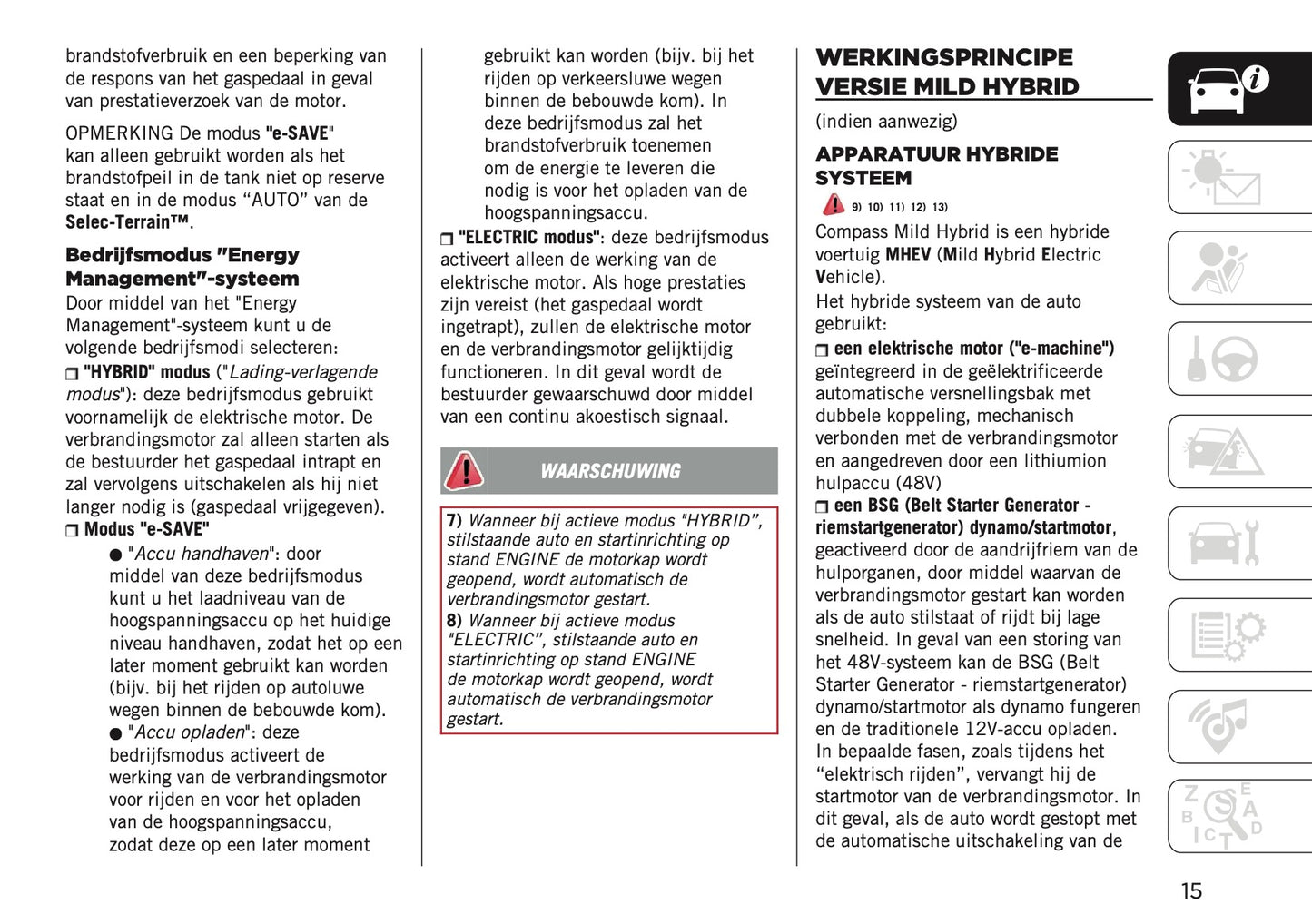 2024-2025 Jeep Compass Owner's Manual | Dutch