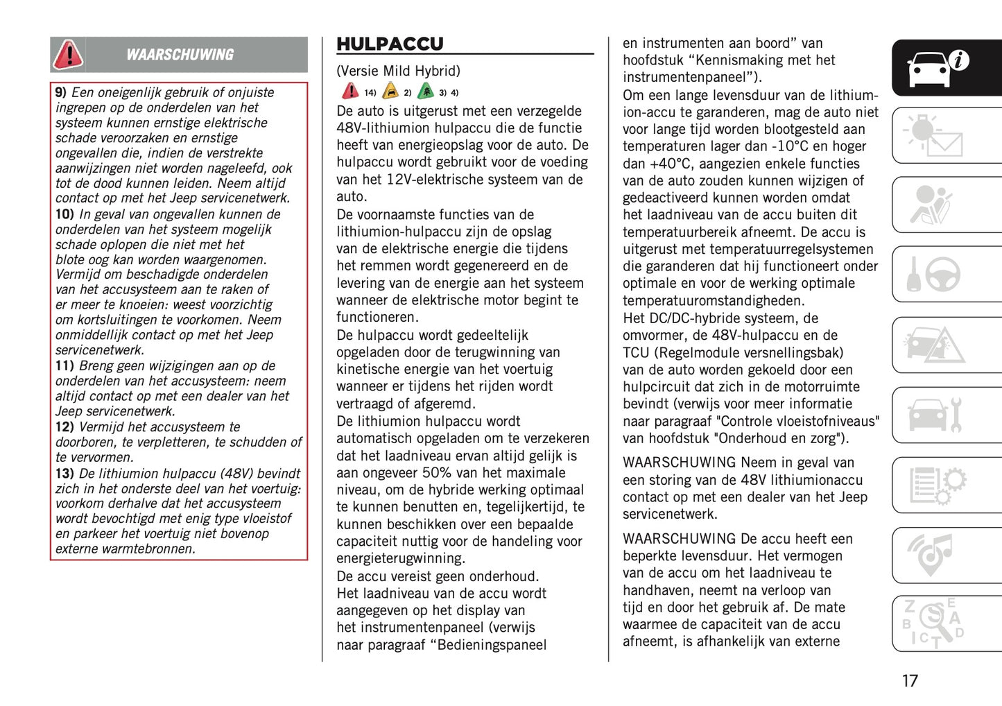 2024-2025 Jeep Compass Owner's Manual | Dutch