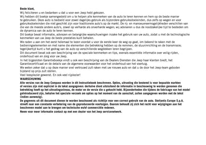 2024-2025 Jeep Compass Owner's Manual | Dutch