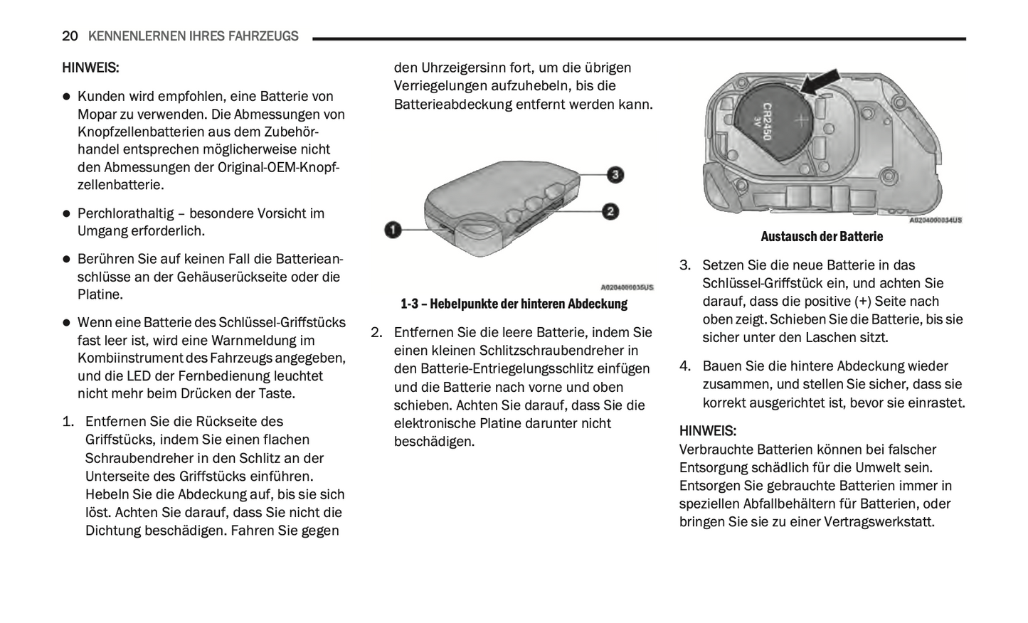 2020-2021 Jeep Wrangler Owner's Manual | German