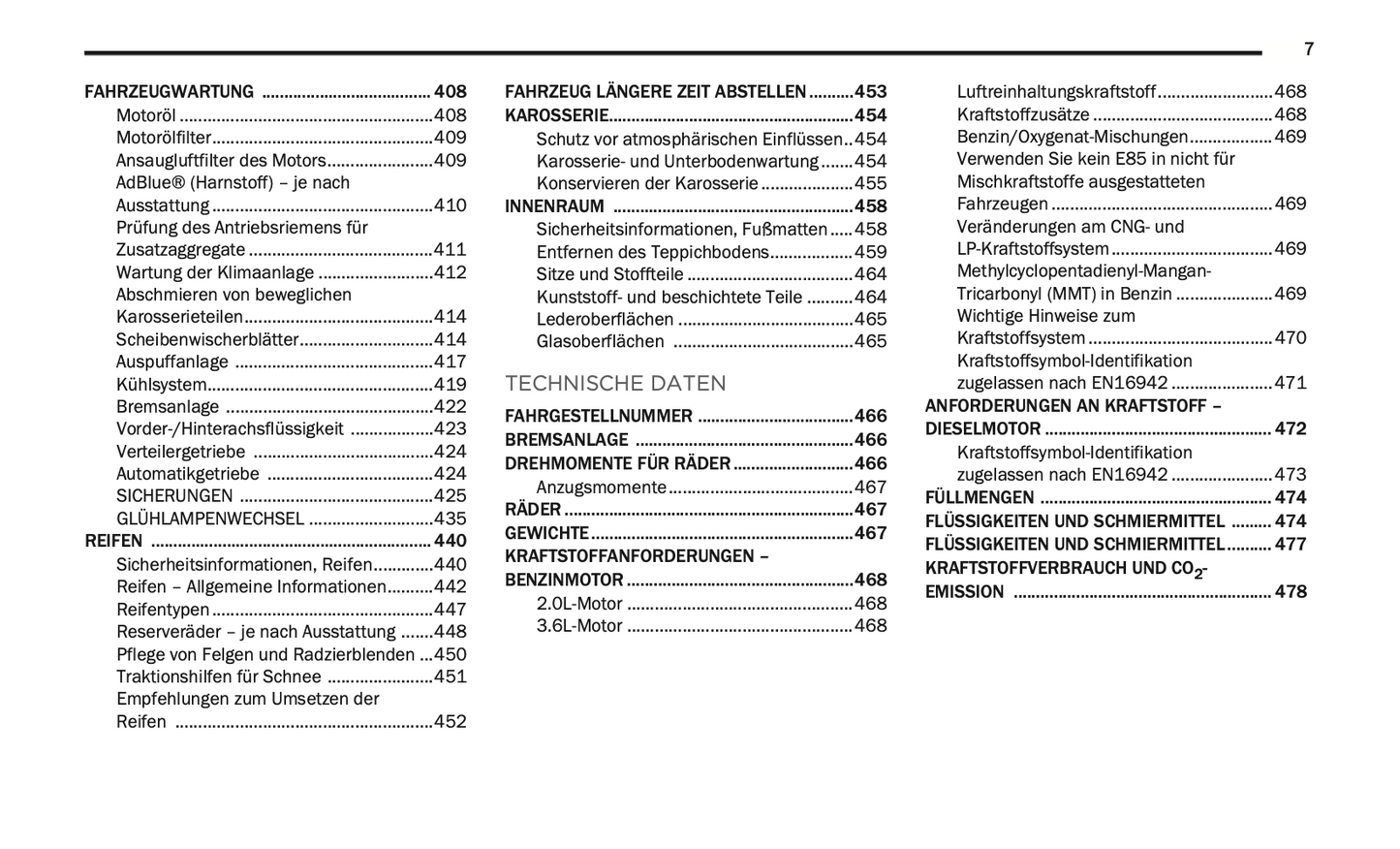 2020-2021 Jeep Wrangler Owner's Manual | German